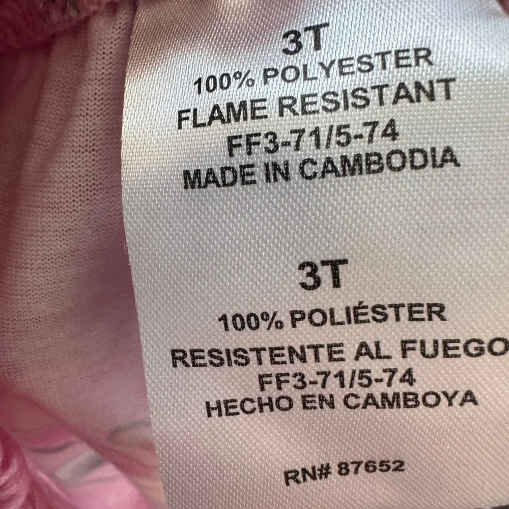 Disney 3T Girls Pink Minnie Mouse Pajama Bottoms Pants